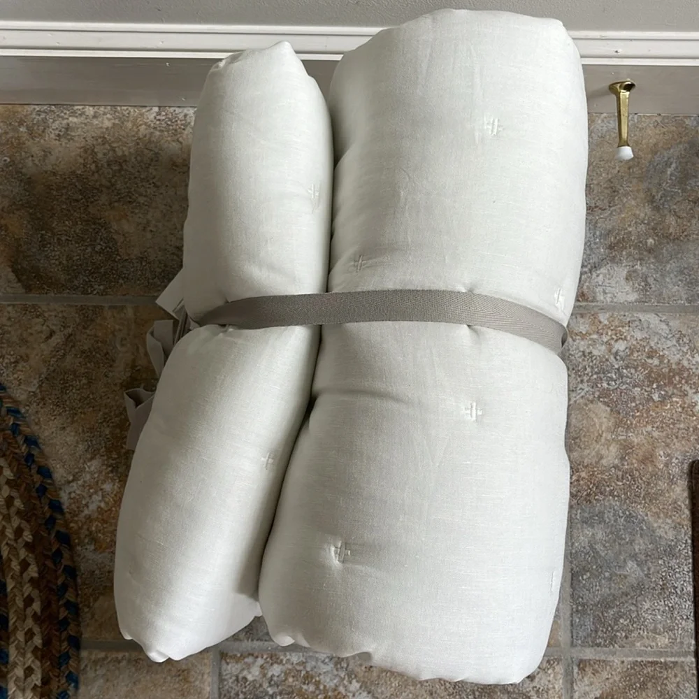 Anthropologie Relaxed Linen-Cotton Quilt Size Full NWT